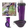 Bebedouro Comedouro Agua Raçao Copo 2 em 1 Animais Cachorro Cao Gato Animais Dog Viagem Passeio - 1