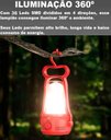 Ver imagem 4 de Lampião com Led Portátil Retrô Dimmer Ajustável Bivolt Recarregavel e Carrega Solar para Acampamento
