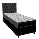 Ver imagem 1 de Cama + Box Preto e Colchão Ortobom D33 Solteiro - Iso100 + Cabeceira