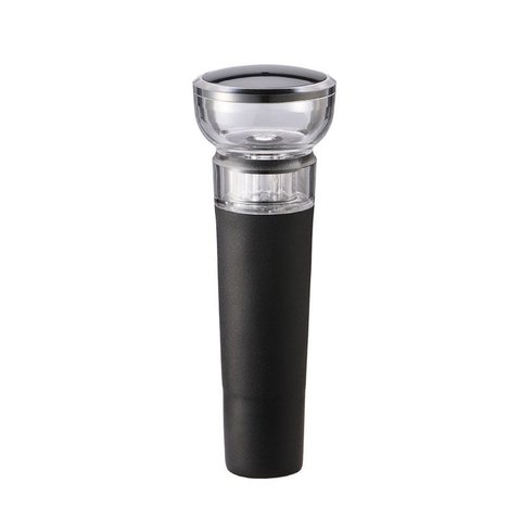 Tampa a Vacuo Rolha Vinho Acessorio Home&co Plástico 9x3x3cm Preto