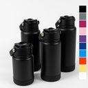 Ver imagem 2 de Garrafa Térmica Tr-008 1000ml Aço Inox com Protetor de Silicone:Variado