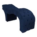 Ver imagem 1 de Maca Estética Estofada Reclinável Ergonômica Veludo Ludmilla:azul Marinho