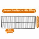 Ver imagem 3 de Portão de Segurança - Alumínio - 100 cm X 130 a 250 cm - Cinza