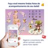 Painel Cenário Lençol Mesversário Marcador Meses Fadinhas Minha Estrelinha Lençol Cenário Foto Mêsve - 4