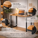 Ver imagem 4 de Mesa Escrivaninha Moderna Industrial Gamer para Pc 76cm:Canela