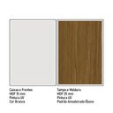 Ver imagem 4 de Armário de Cozinha Iluminata Flora 7 Portas 4 Gavetas MDF Branco Ébano