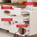 Ver imagem 6 de Armário de Cozinha Iluminata Flora 7 Portas 4 Gavetas MDF Branco Ébano
