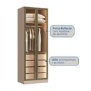 Ver imagem 4 de Guarda Roupa Modulado 2 Portas Reflecta Requinte 100% MDF