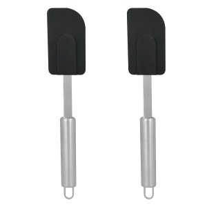 Kit 2 Espatulas Silicone Cabo de Aço Inox Resistente Wincy
