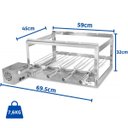 Ver imagem 4 de Grill Giratório em Inox para Churrasqueira com 5 Espetos - Infinity