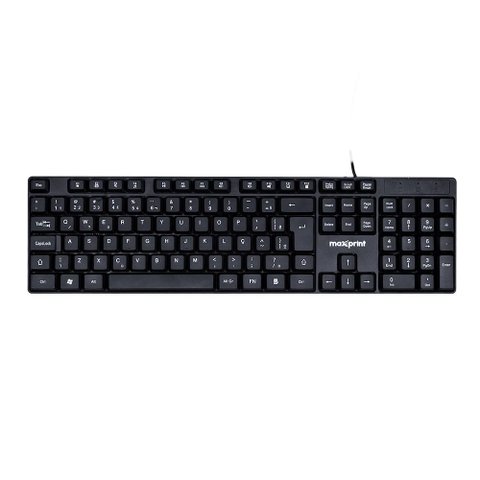 Teclado Office Easy C/fio Usb 2.0 Preto Maxprint