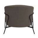 Ver mais imagens de Poltrona Decorativa Maitê Base Aço Preto Bouclé Marrom - Nexta Casa