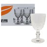 Jogo 6 Taças Vitral Transparente De Vidro 300Ml - Lívon - 2