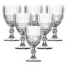 Jogo 6 Taças Vitral Transparente De Vidro 300Ml - Lívon - 1
