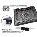 Ver imagem 5 de Suporte Notebook Refrigerada Gamer Led Super Potente Hub Usb