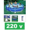 Piscina Intex 6503 L Estrutural com Bomba Filtrante 2006 Lh 220v e Capa - 1