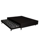 Ver imagem 2 de Cama Box Bicama Casal com Cama Auxiliar 138x188 Estrutura Madeira Eucalipto Reforçada para Hóspedes