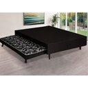 Ver imagem 3 de Cama Box Bicama Casal com Cama Auxiliar 138x188 Estrutura Madeira Eucalipto Reforçada para Hóspedes