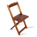 Ver imagem 5 de Jogo de Mesa com 4 Cadeiras Dobravel 60x60 para Area Gourmet - Imbuia - Cor: Marrom