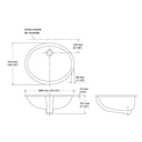 Ver imagem 6 de Cuba de Embutir Kohler Caxton 432x356mm Oval Branca 2210br-0