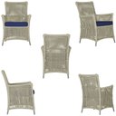 Ver imagem 5 de 2 Poltronas e 1 Mesa Igapó em Alumínio Pintura Fendi Corda Náutica Estofado 10