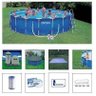 Piscina Intex 24311 Litros com Bomba Filtrante Capa Forro Escada e Transformador para 220v - 1