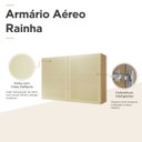 Ver imagem 6 de Armário Aéreo 2 Portas Vidro Reflecta Nesher Rainha 120cm