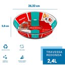 Ver imagem 2 de Assadeira Redonda Capacidade 2,4l 26cm - Marinex