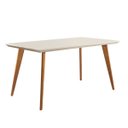 Ver imagem 1 de Mesa de Jantar Cairo Móveis Matos e Lopes Off-White/Cinamomo Cestaplus