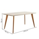 Ver imagem 2 de Mesa de Jantar Cairo Móveis Matos e Lopes Off-White/Cinamomo Cestaplus