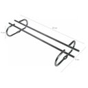 Ver imagem 5 de Conjunto de 4 Suportes 25cm para Taças e 2 Adegas de Parede para Vinho Duler Aço Cromado