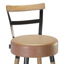 Ver imagem 3 de Kit 2 Banquetas Alta Bistro Luxo para Cozinha Balcão Moscou:amarula