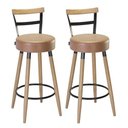 Ver imagem 1 de Kit 2 Banquetas Alta Bistro Luxo para Cozinha Balcão Moscou:amarula