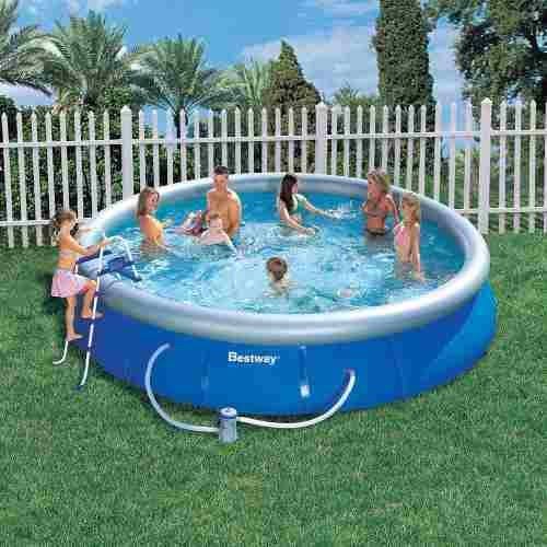 Piscina Bestway 10179 Litros Completa ESCADA Capa Forro Bomba Filtro 220v - 2