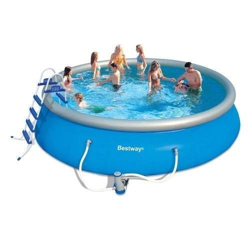 Piscina Bestway 21182 Litros Bomba Filtro Escada Capa Forro 220v #57212 - 2