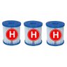 Kit com 03 unidades do Cartucho H Refil Filtro para Bomba Filtrante Intex 1250 LH - 1