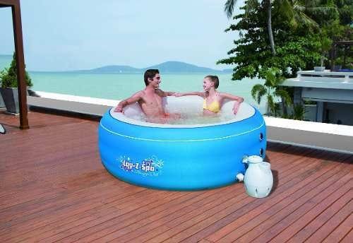 Banheira de Hidromassagem Inflável Bestway Lay Z SPA Piscina Massage Tub 900 Litros 220v Cor Azul - 1