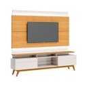 Ver imagem 1 de Rack com Painel Classic +2G 2.2 com Led Nature com Off White - Imcal Móveis