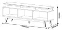 Ver imagem 7 de Rack com Painel Classic +2G 2.2 com Led Nature com Off White - Imcal Móveis