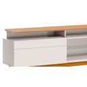 Ver imagem 4 de Rack com Painel Classic +2G 2.2 com Led Nature com Off White - Imcal Móveis
