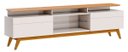 Ver imagem 3 de Rack com Painel Classic +2G 2.2 com Led Nature com Off White - Imcal Móveis