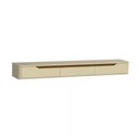 Ver imagem 3 de Rack Suspenso Slim Curvo 180cm para Tv até 65” Moderno Luxo Mdp/mdf com Portas Basculantes Off White