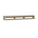 Ver imagem 4 de Rack Suspenso Slim Curvo 180cm para Tv até 65” Moderno Luxo Mdp/mdf com Portas Basculantes Off White