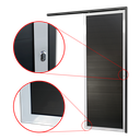 Ver imagem 3 de Porta de Correr Suspensa Lambril Dir L.25 Mix Preta 210x70 Brimak