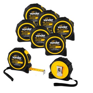 Kit 6 Trenas Curta de Aço 10m X 25mm Construção Vonder Plus