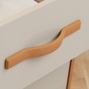 Ver mais imagens de Cômoda para Quarto 4 Gavetas Puxador Softfeel Suavitá 89cm Marrom Amêndoa Clean/Off White