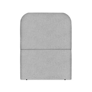 Cabeceira Estofada Queen Alana 90cm Boucle Cinza