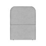 Cabeceira Estofada Queen Alana 90cm Boucle Cinza - 1