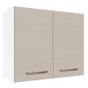 Ver imagem 1 de Armário Aéreo 80 Cm 2 Portas Branco/crema Agata Madesa