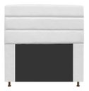 Ver imagem 1 de Cabeceira Estofada Argentina 140CM Casal Courino Branco - D A DECOR
